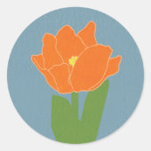 イースターチューリップ ラウンドシール (正面)