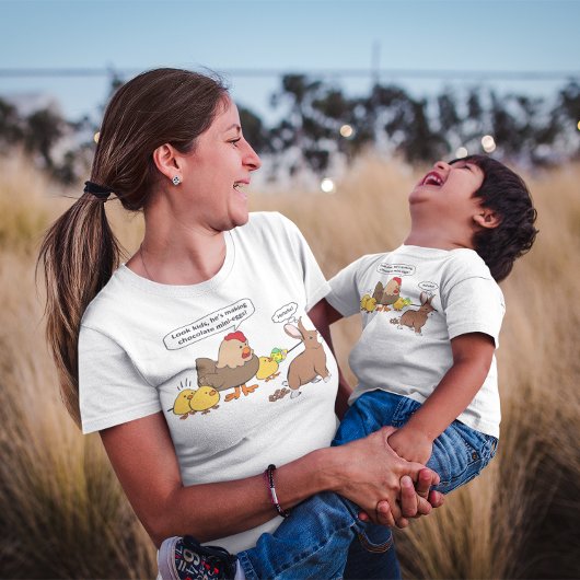 イースターチョコレートウンチイースターユーモア Tシャツ