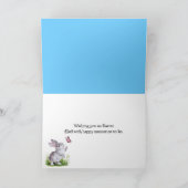 イースターチョコレートブンニースユーモア シーズンカード (内部)