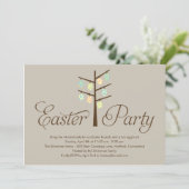 イースターツリーイースターパーティの招待状 招待状 (スタンド正面)