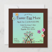 イースターツリー招待状 招待状 (正面)