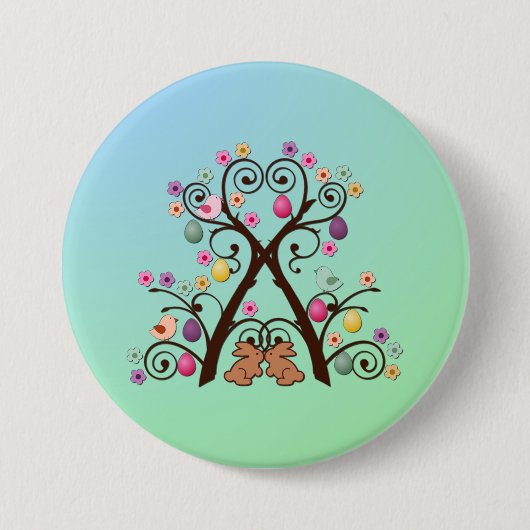 イースターツリー 缶バッジ (正面)