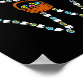 イースターティースバニー耳かわいい歯の歯医者の歯科 ポスター (角)