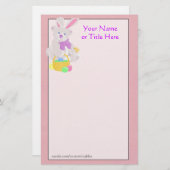 イースターテディベア文房具 便箋 (正面/裏面)