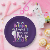 イースターテーブルの装飾-イースターのウサギ ペーパープレート (パーティー)