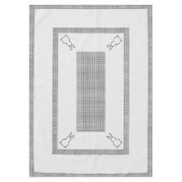 イースターテーブルクロス60x84市松模様にインチ、ドット、ウサギ テーブルクロス