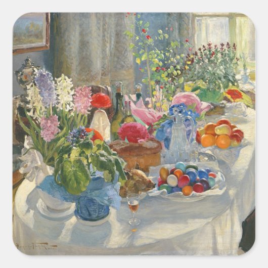 イースターテーブル スクエアシール (正面)