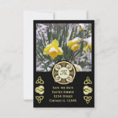 イースターディナー三位一体ノットw写真&モノグラム 招待状 (正面)