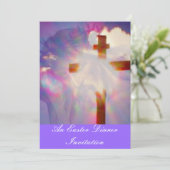 イースターディナー招待状-宗教 招待状 (スタンド正面)