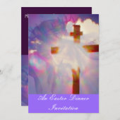 イースターディナー招待状-宗教 招待状 (正面/裏面)