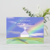 イースターディナー教会と虹 招待状 (スタンド正面)