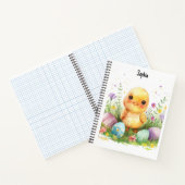 イースターデイギフト2024、名前をカスタムするイースターエッグ ノートブック (内部)