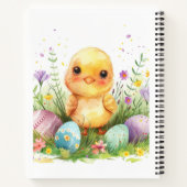 イースターデイギフト2024、名前をカスタムするイースターエッグ ノートブック (裏面)