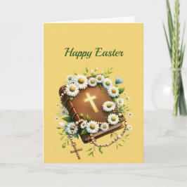 イースターデイジーブッククロスイラストレーション シーズンカード