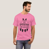 イースターデイツイン妊娠の発表いくつかのバニー Tシャツ (正面フル)