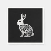 イースターデイバニーウサギ スタンダードカクテルナプキン (正面)