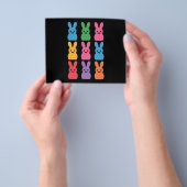 イースターデイバニーエッグプレイドヒョウ チラシ (手)