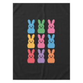 イースターデイバニーエッグプレイドヒョウ テーブルクロス (正面)