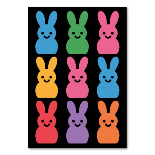 イースターデイバニーエッグプレイドヒョウ テーブルナンバー (正面)