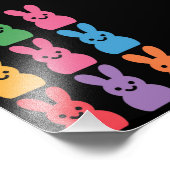 イースターデイバニーエッグプレイドヒョウ フォトプリント            (角)