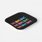 イースターデイバニーエッグプレイドヒョウ ペーパープレート (傾斜あり)