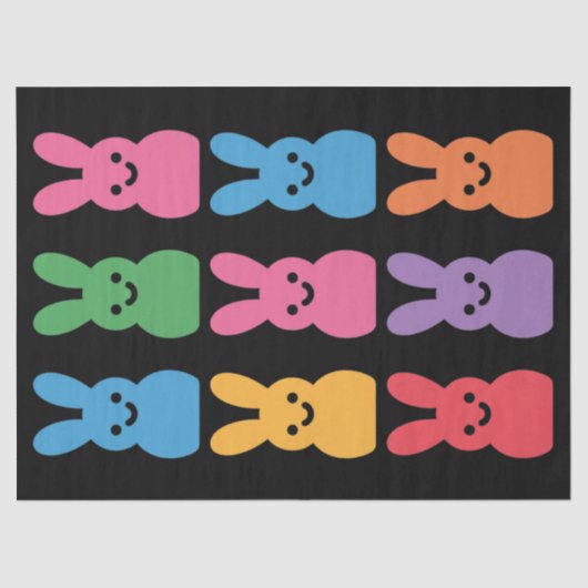 イースターデイバニーエッグプレイドヒョウ 薄葉紙 (正面)