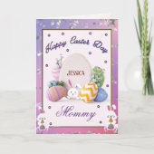 イースターデイホリデーカードで私の母へ シーズンカード (正面)