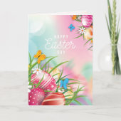 イースターデイホリデーカードの私の友人に シーズンカード (正面)