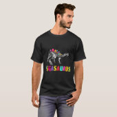 イースターデイ恐竜 - 卵のステゴサウルス エグザサウルス Tシャツ (正面フル)
