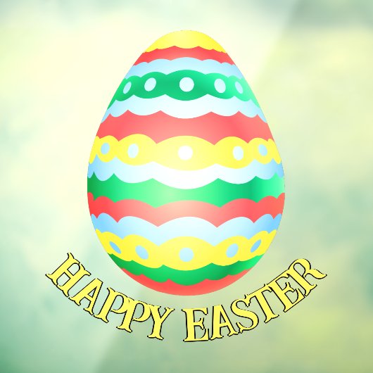 イースターデカールパーソナライズされたイースターウィンドウのクリング ウィンドウサイン (シート3)