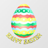 イースターデカールパーソナライズされたイースターウィンドウのクリング ウィンドウサイン (シート)