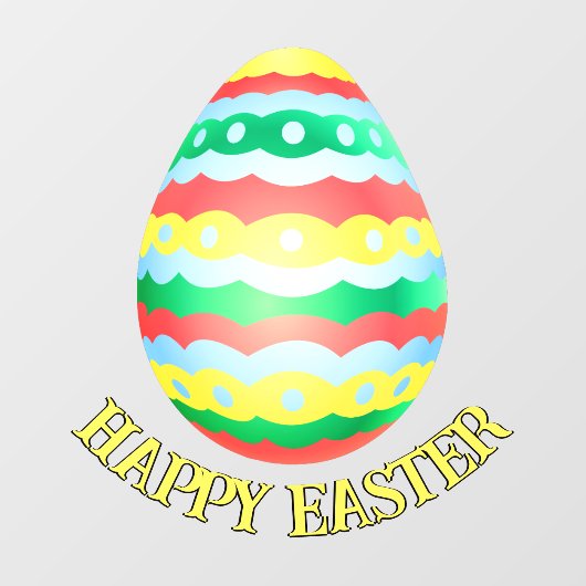 イースターデカールパーソナライズされたイースターウィンドウのクリング ウィンドウサイン (シート)