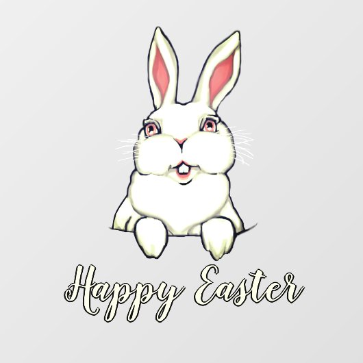 イースターデカールパーソナライズされたイースターウィンドウのクリング ウィンドウサイン (シート)