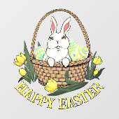 イースターデカールパーソナライズされたイースターウィンドウのクリング ウィンドウサイン (シート)