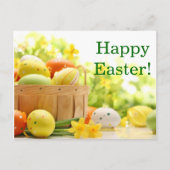 イースターデコレーションと卵 シーズンポストカード (正面)