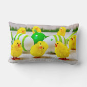イースターデコレーション – イースターの卵と雛 ランバークッション (裏面)