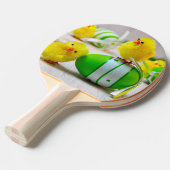 イースターデコレーション – イースターの卵と雛 卓球ラケット (正面アングル)