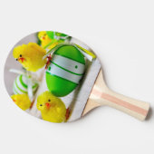 イースターデコレーション – イースターの卵と雛 卓球ラケット (横)