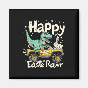 イースターデーおもしろい恐竜ハッピーEastrawr TレックスEas マグネット