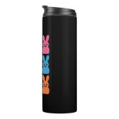 イースターデー ウサギの卵 格子柄 ヒョウ タンブラー (回転右)