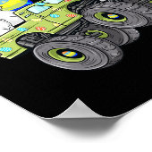 イースターデーTレックスディーノモンスタートラックボーイズに乗って ポスター (角)