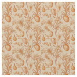 イースタートイレデジュエージエッグとチューリップ ファブリック