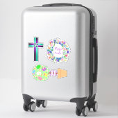 イースタートピアリークロスとフローラ卵リース シール (スーツケース)