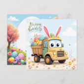 イースタートラックの卵の配達 シーズンカード (正面/裏面)