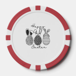 イースタートランプ-ヴィンテージブラック&ホワイト ポーカーチップ