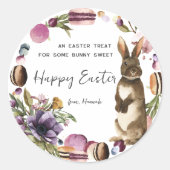 イースタートリートの甘いメッセージカード ラウンドシール (正面)