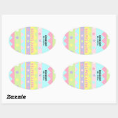 イースタートリートギフトラベル 楕円形シール (シート)