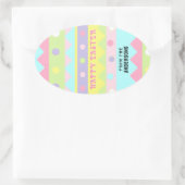 イースタートリートギフトラベル 楕円形シール (バッグ)