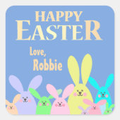 イースタートリートバッグ パーソナライズされた スクエアシール (正面)