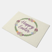 イースタードアマット"ハッピーイースター"リース ドアマット (アングル)